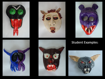 KS3 Art SoL_Gargoyle Clay Masks