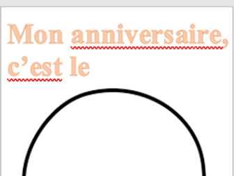 French Birthday Balloon
