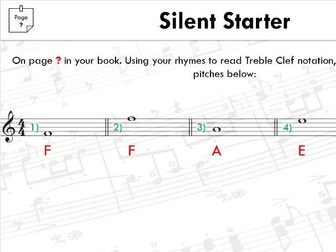 KS3/4 Music Theory Starters