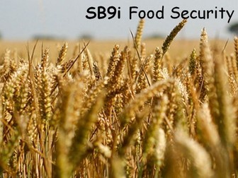 Edexcel GCSE SB9i Food Security