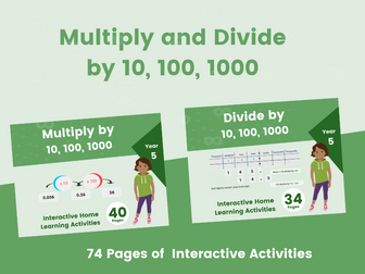 Multiply and Divide by 10, 100 and 1000 - Year 5