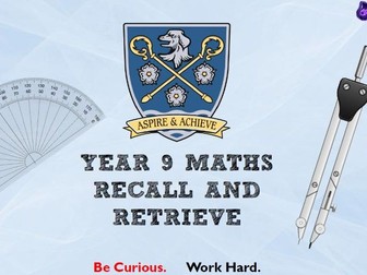 Year 9 Recall & Retrieve / Skills Check