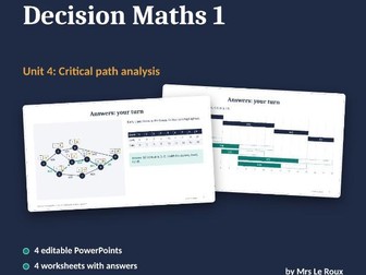 D1 Unit 4: Critical path analysis (Edexcel IAL)