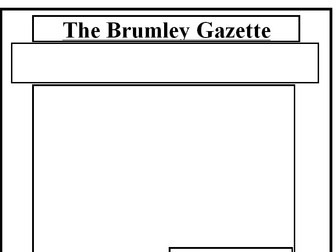 An Inspector Calls - Newspaper Template