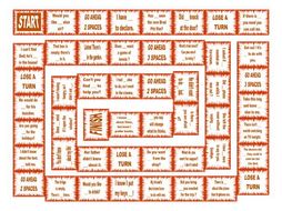 Indefinite Pronouns Board Game