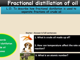 GCSE AQA C9 Crude oil Powerpoints, exam questions and activities
