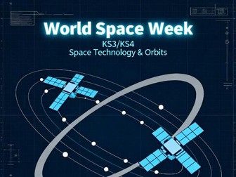 *KS3/KS4 World Space Week PowerPoint – Gravity, Orbits, Satellites, and Space Technology 2025