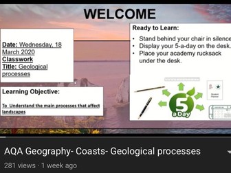 AQA Geography - Coasts and Landscapes