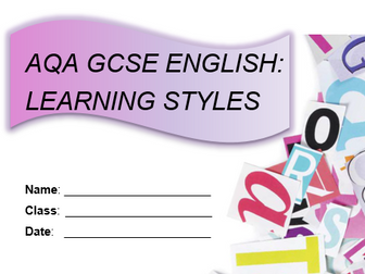 GCSE English Language - Diagnostic Assessments Booklet (LEARNING STYLES)