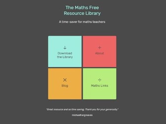 Maths - Free Resource Library