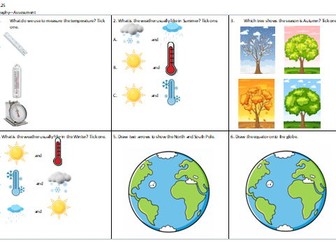 Year 1 Geography Assessment (Seasons)