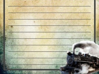 WW2 Railway writing template