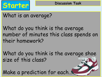 Introduction to Averages & Range