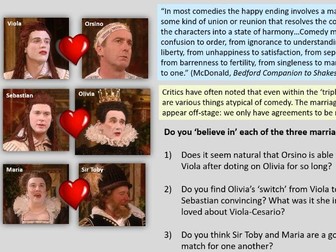 Twelfth Night - 20 lessons for A Level, plus resources