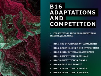 B16 Adaptations and competition