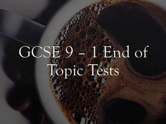 GCSE 9-1 Business End Of Topic Tests
