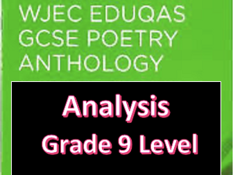 WJEC Eduqas English Literature Poetry Anthology Full Analysis