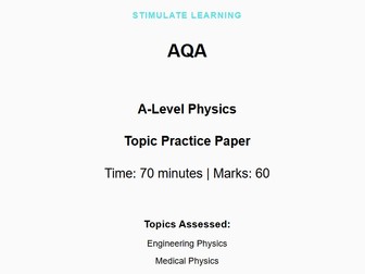 AQA A-Level Physics Topic Practice Paper